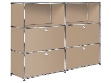 usm haller sideboard mit 4 klappen und 2 fächern usm beige