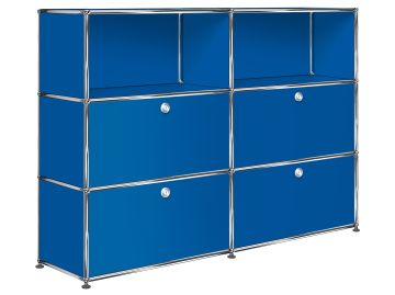 USM Haller Sideboard mit 4 Klappen und 2 Fächern (enzianblau)