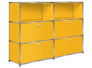 usm haller sideboard mit 4 klappen und 2 fächern goldgelb