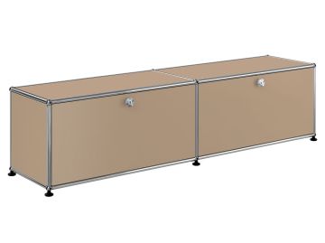 USM Haller Lowboard 2x1 mit 2 Klappen (USM beige)