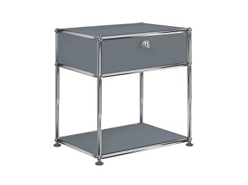 USM Haller Nachttisch H56,5 cm (mittelgrau)