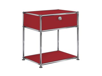 USM Haller Nachttisch H56,5 cm (USM rubinrot)