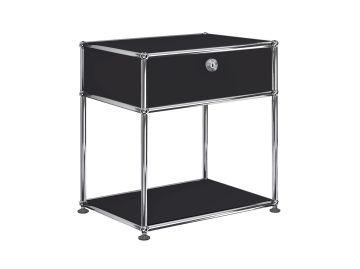 USM Haller Nachttisch H56,5 cm (graphitschwarz)