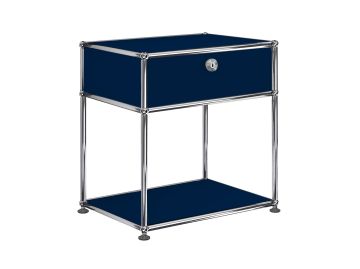 USM Haller Nachttisch H56,5 cm (stahlblau)
