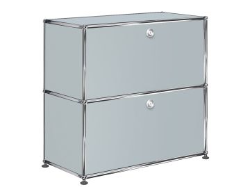 USM Haller Sideboard mit 2 Klappen (USM mattsilber) Ausstellungsstück