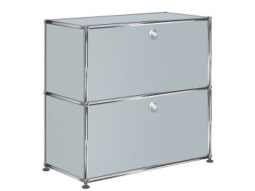 USM Haller Sideboard mit 2 Klappen (USM mattsilber)