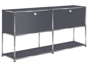 USM Haller Sideboard mit 2 offenen Fächern unten (anthrazitgrau)