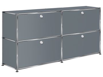 USM Haller Sideboard mit 4 Klappen (mittelgrau)