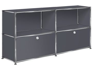 USM Haller Sideboard mit 2 Schubladen anthrazitgrau