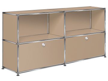 usm hallersideboard mit 2 klappen und 2 fächern oben usm beige