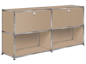 usm haller sideboard mit 2 klappen und 2 fächern unten usm beige