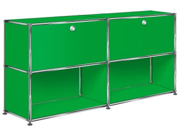 usm haller sideboard mit 2 klappen und 2 fächern unten usm grün