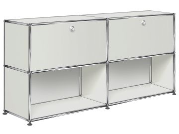 USM Haller Sideboard mit 2 Klappen und 2 Fächern unten (lichtgrau)