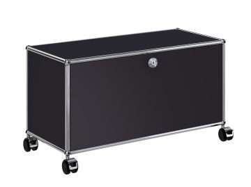 usm haller tv-/hi-fi-möbel graphitschwarz