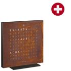 QLOCKTWO EARTH 13.5 Metal (CH) berndeutsch