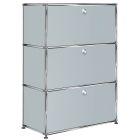 USM Haller Highboard mit 3 Klappen (USM mattsilber) Ausstellungsstück