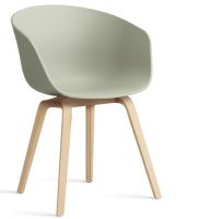 About A Chair AAC22 inkl. Filzgleiter (kieselgrau / pastel green)