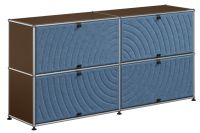 USM Haller Sideboard mit 4 Soft Panels (USM braun)