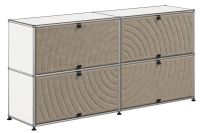USM Haller Sideboard mit 4 Soft Panels (reinweiß)
