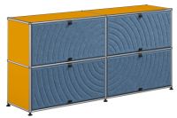USM Haller Sideboard mit 4 Soft Panels (goldgelb)