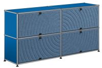 USM Haller Sideboard mit 4 Soft Panels (enzianblau)
