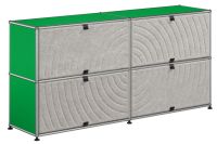 USM Haller Sideboard mit 4 Soft Panels (USM grün)