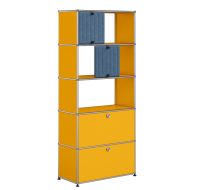 USM-Haller Regal mit 2 Soft Panel (goldgelb)