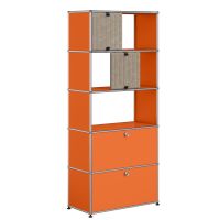 USM-Haller Regal mit 2 Soft Panel (reinorange)