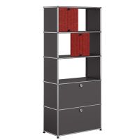 USM-Haller Regal mit 2 Soft Panel (anthrazitgrau)