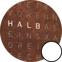 QLOCKTWO EARTH 45 CREATOR'S EDITION (DE) Rust