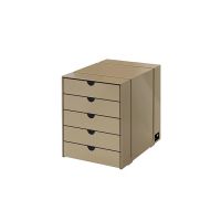 USM Haller Inos Kasten-Set C4 mit 5 Schubladen (USM beige)