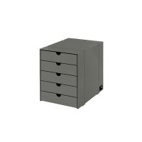 USM Haller Inos Kasten-Set C4 mit 5 Schubladen (USM Mittelgrau)