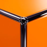 USM Haller Beistellmöbel mit 1 Klappe (reinorange)